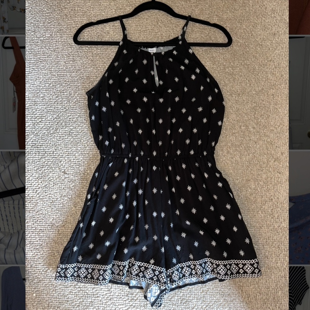Black and White Old Navy Romper